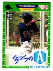 2021 Tyler McDonough Leaf Pro Set Rookie Auto Green - Boston Red Sox